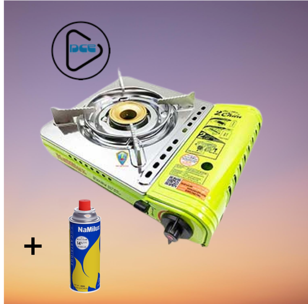 [ Combo Kèm 1 Lon Mini ] Bếp mini 2 chiều Namilux PL1951PS ( Dùng gas mini + gas 12kg ) ( Màu Ngẫu Nhiên )