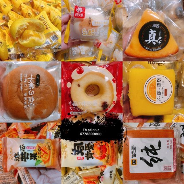 Thùng 1kg Bánh Tươi bánh mix bánh bông lan Đài Loan Đủ Vị Khác Nhau - Cityshop