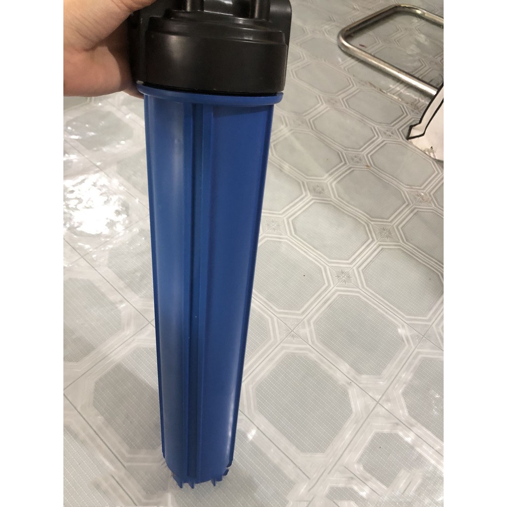 Bộ cốc lọc thô đầu nguồn xanh loại 20 inch - gồm cốc + nắp + tay vặn