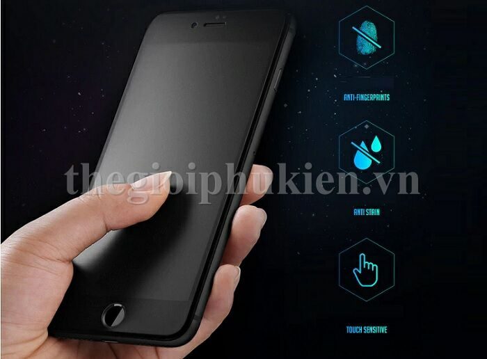 Tấm dán cường lực full màn hình chống vân tay iPhone 7 Plus