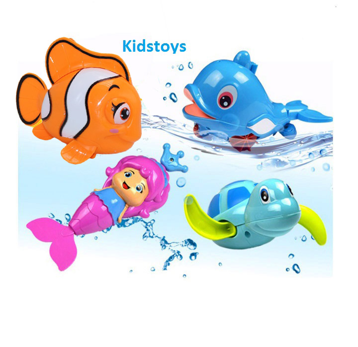 Combo 04 Món Bộ Nhà Tắm (Tiên Cá ,Cá Heo Phun Nước , Rùa Biết Bơi , Cá Sắc Màu)