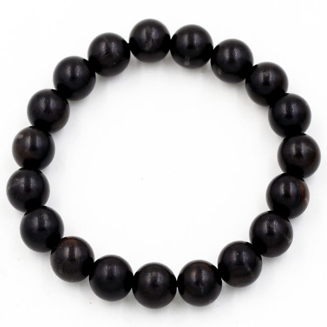Vòng tay thời trang tràng hạt trơn màu đen