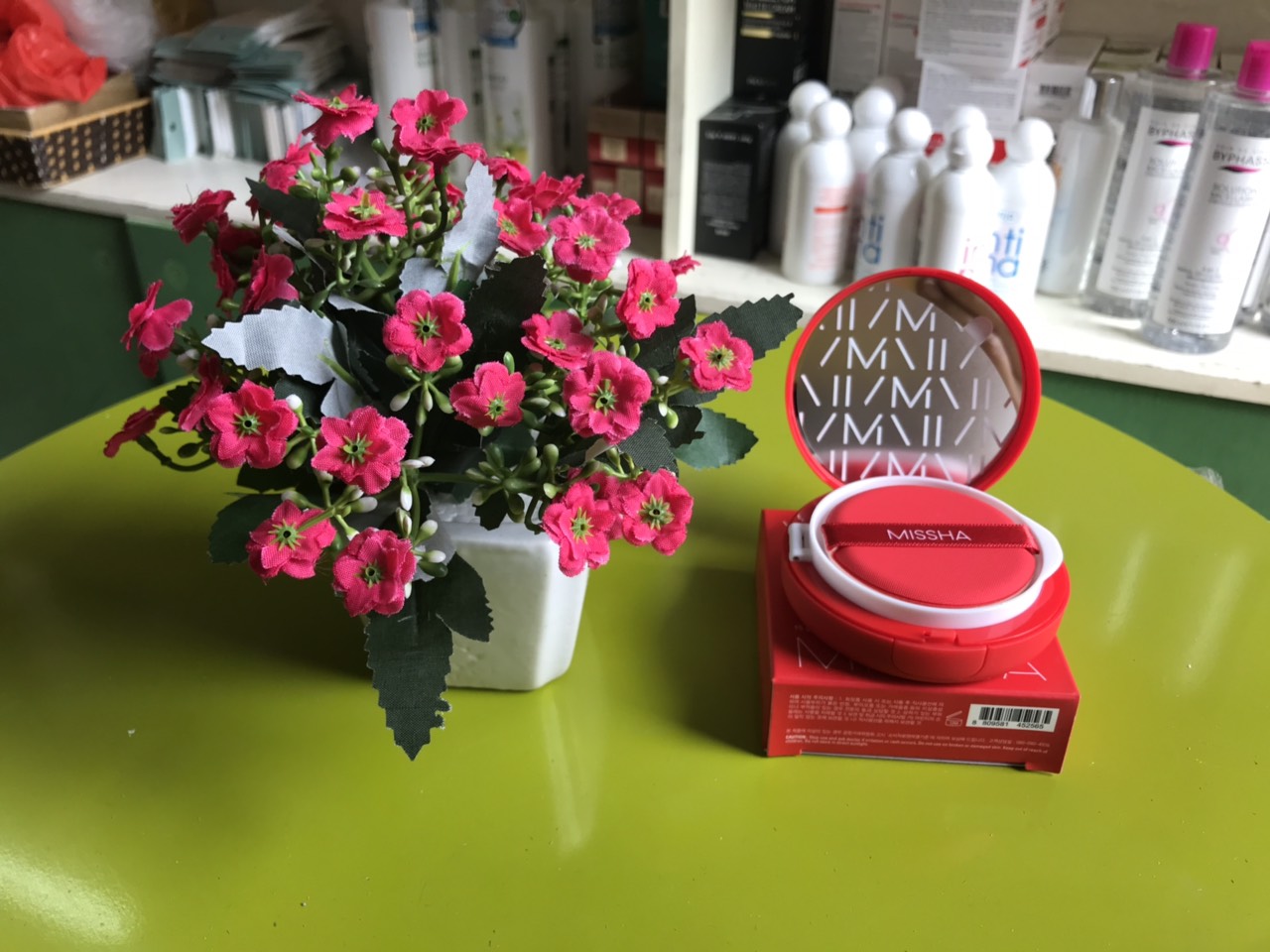 Phấn nước Misha đỏ độ che phủ siêu tốt