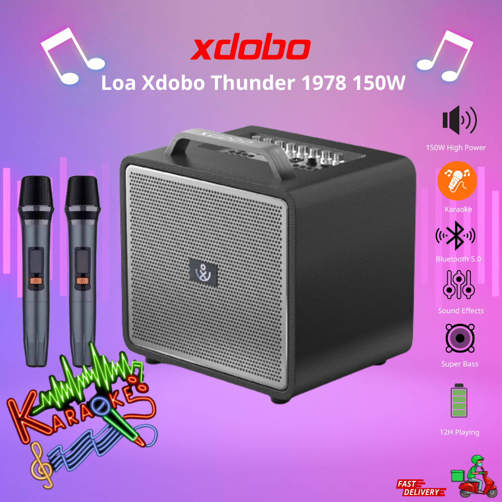 Loa Karaoke Bluetooth XDOBO Thunder 1978 150W Super Bass