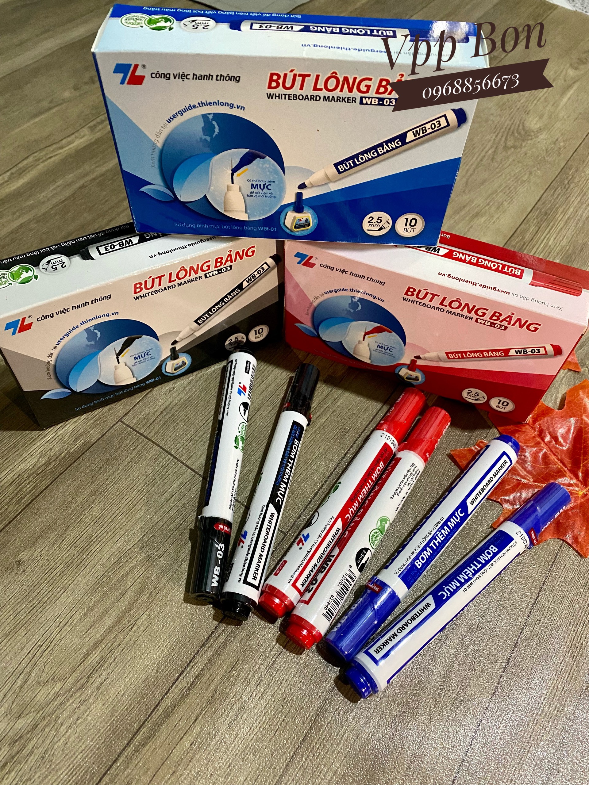 Combo 10 Bút lông bảng Thiên Long WB-03