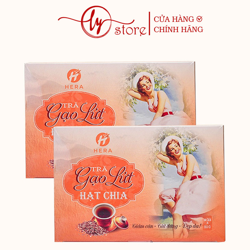 Trà gạo lứt hạt chia giảm cân - giữ dáng hera