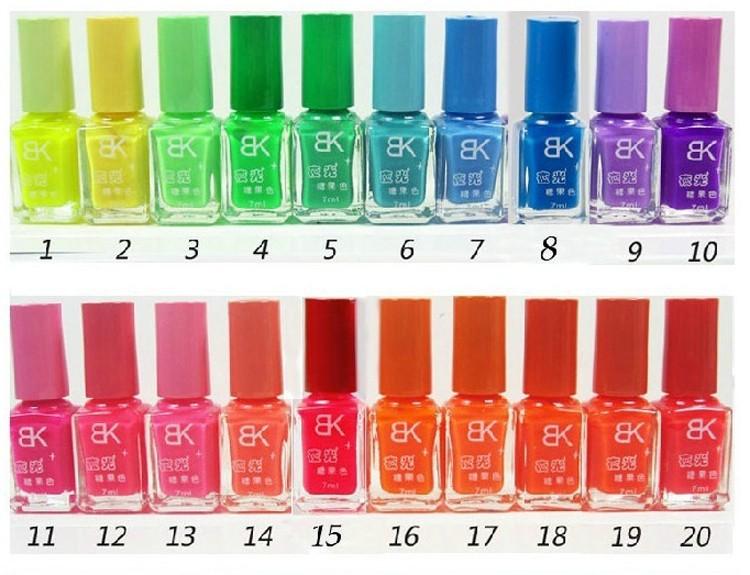 [HCM]Sơn móng tay phát sáng trong bóng tối BK 7ml (1 lọ vuông)