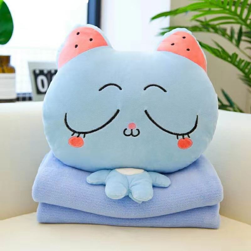 Bộ Chăn Gối Văn Phòng Chuột Hamster, Heo Ngủ Gật, Ngựa Pony ,Mèo Kitty,chăn gối văn phòng 3 in 1 hình thú ngộ nghĩnh