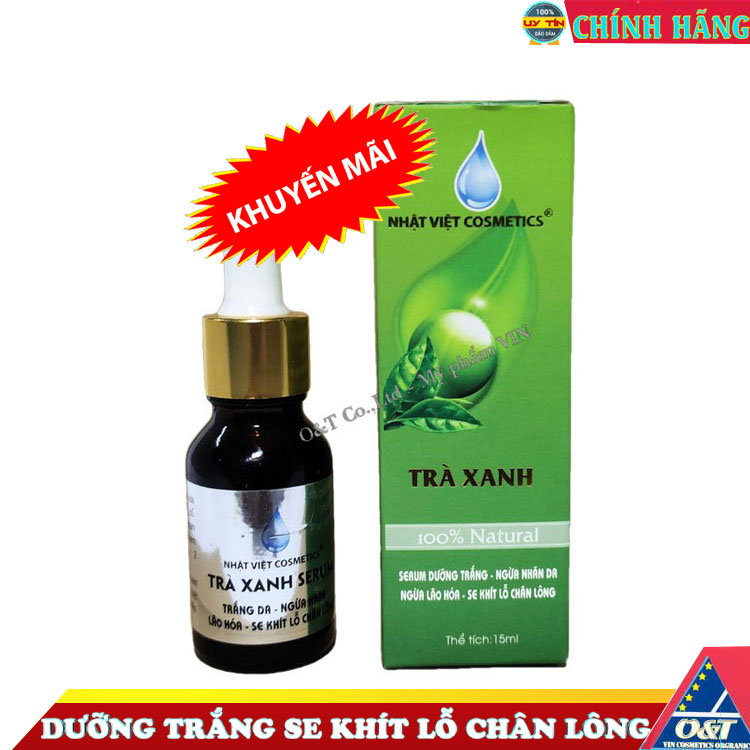 Serum dưỡng trắng da mặt Nhật Việt, ngừa mụn căn bóng da 20ml