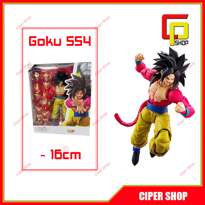 Mô hình son goku super saiyan 4 có khớp - figure action son goku super saiyan 4 shf