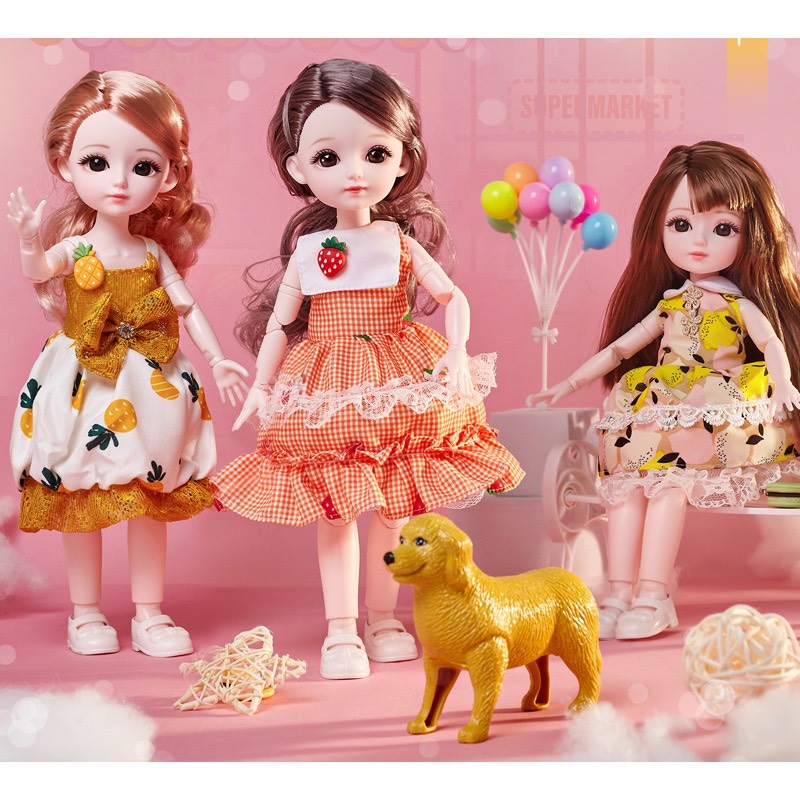 Búp bê Barbie Elsa kèm phụ kiện cỡ lớn có khớp búp bê công chúa đồ chơi cho bé gái