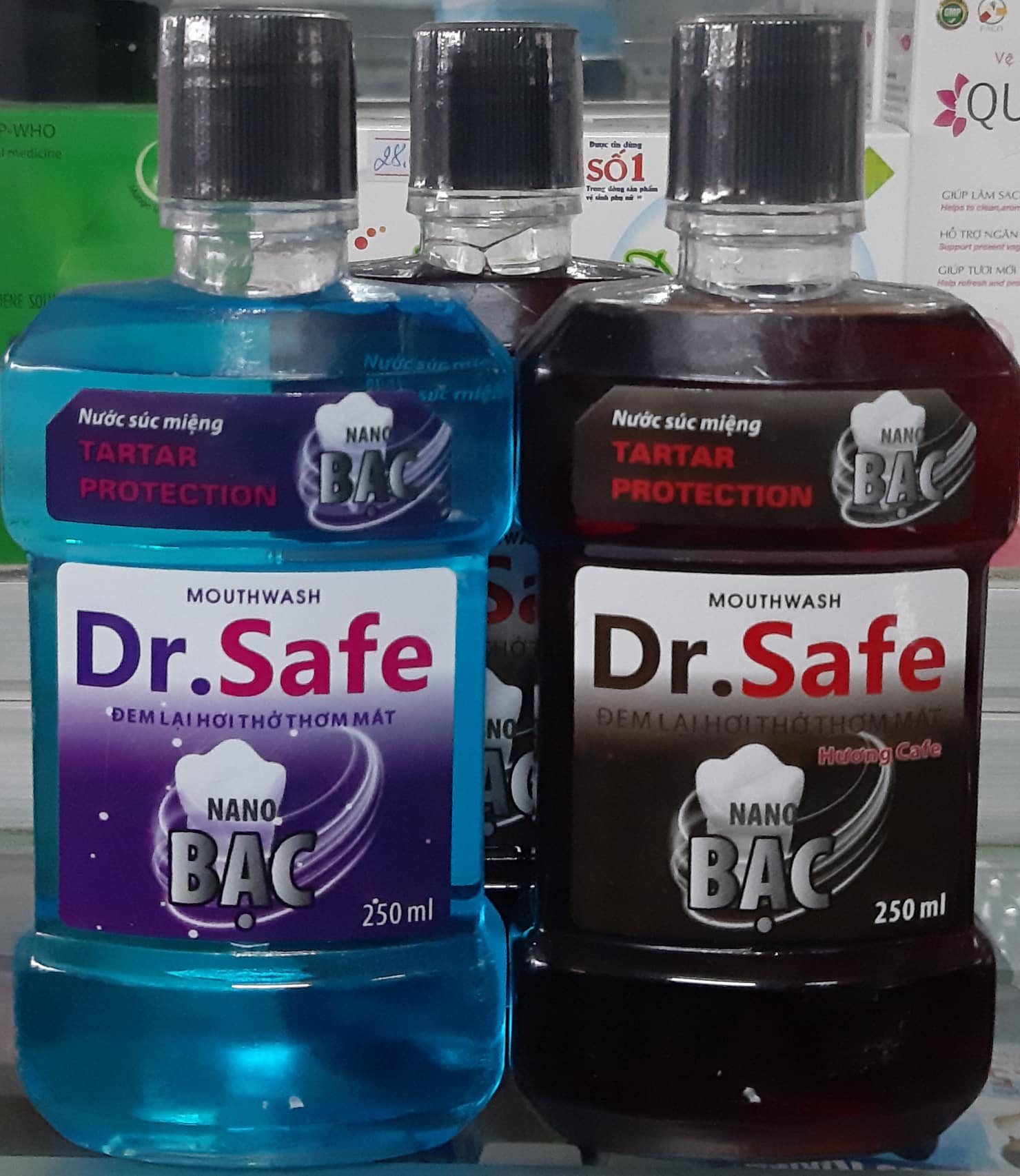 Nước súc miệng dr.safe. đem lại hơi thở thơm mát