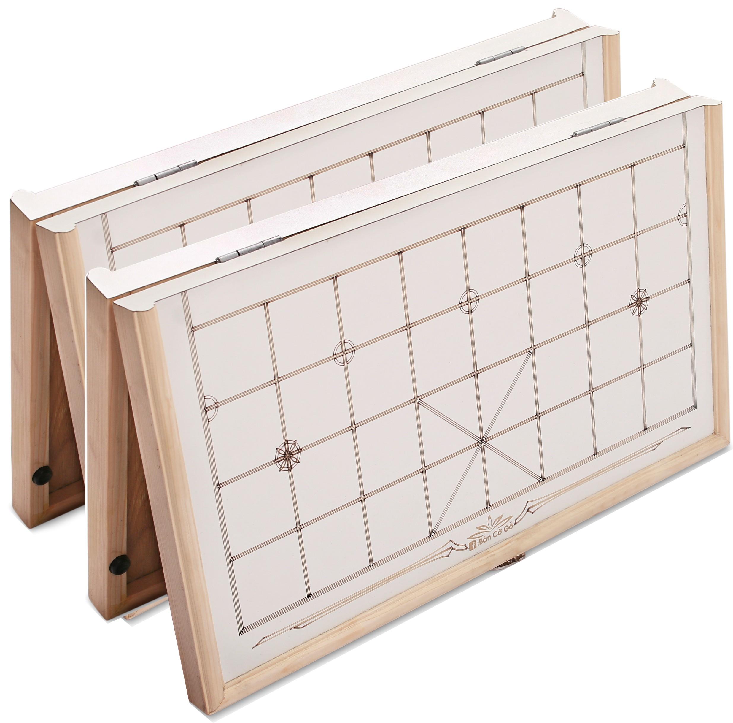 Bộ 2 bàn cờ gỗ loại gấp