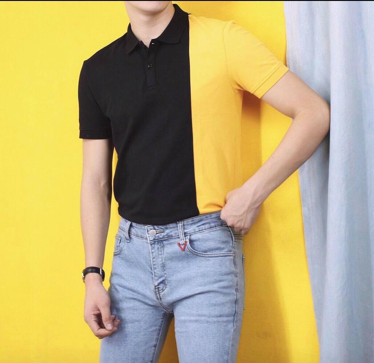 [HCM]Áo thun nam có cổ phối màu Mã D58 thời trang FRANCI_FASHION Kiểu Dáng hàn quốc