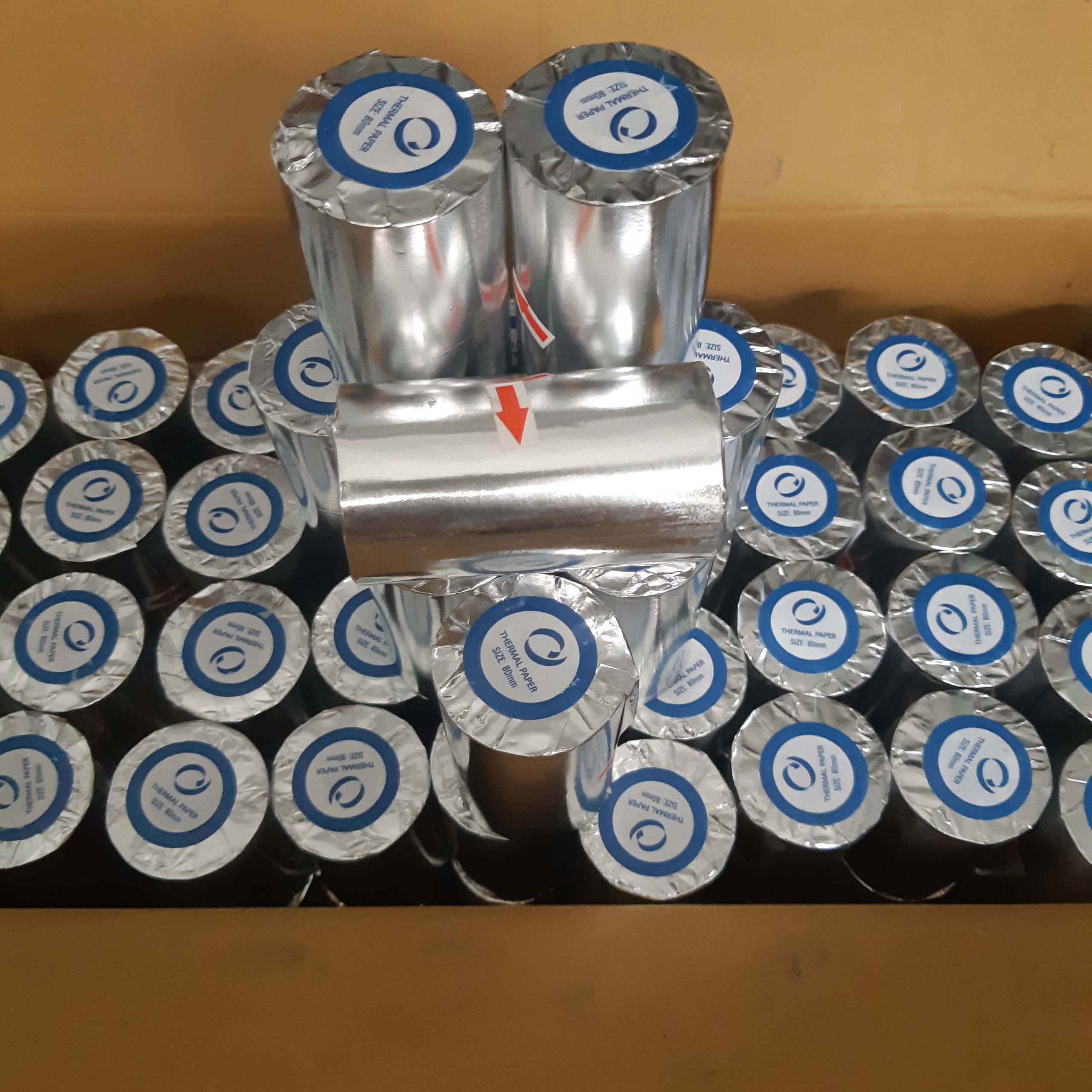 Ichi / 1 cuộn giấy in nhiệt k80, giấy in bill k80, giấy in hóa đơn k80x 45mm hcm