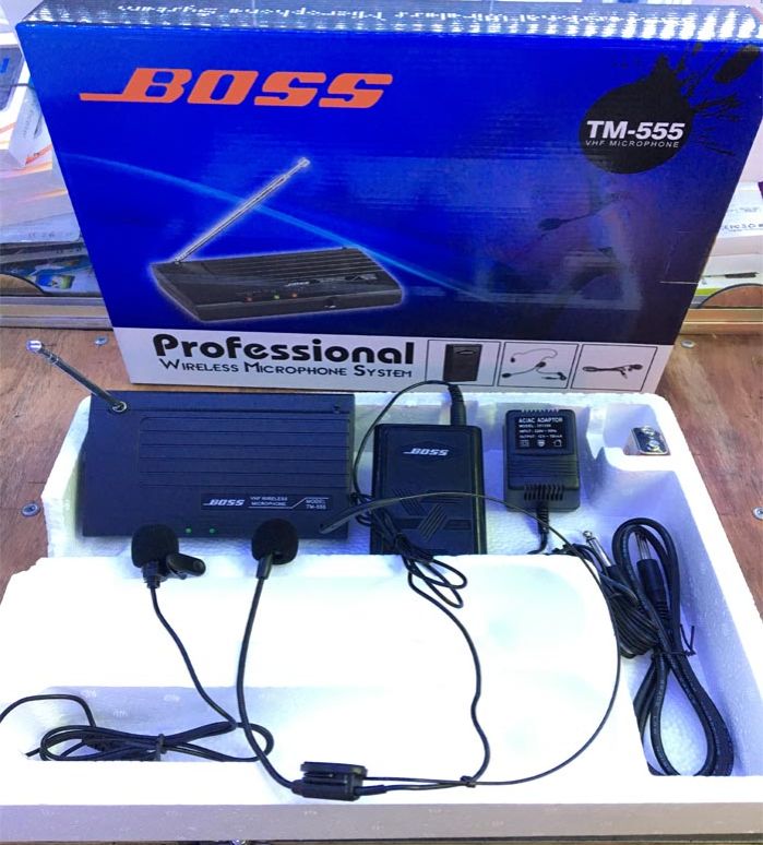 Micro không dây trợ giang tm-555 đeo tai - cài áo