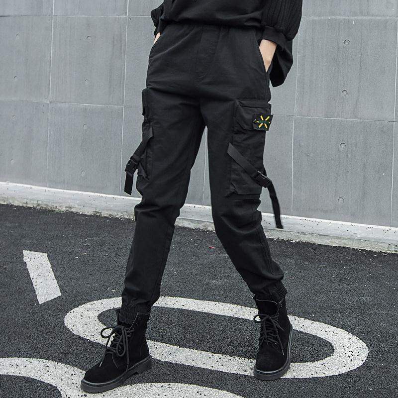 Quần Túi Hộp Nữ Có Khóa Kéo Phối Dây Cùng Màu Cá Tính Chất Thun Cao Cấp Chất Siêu Co Giãn Thời Trang 4HER JOGGER NAM 9000025V3