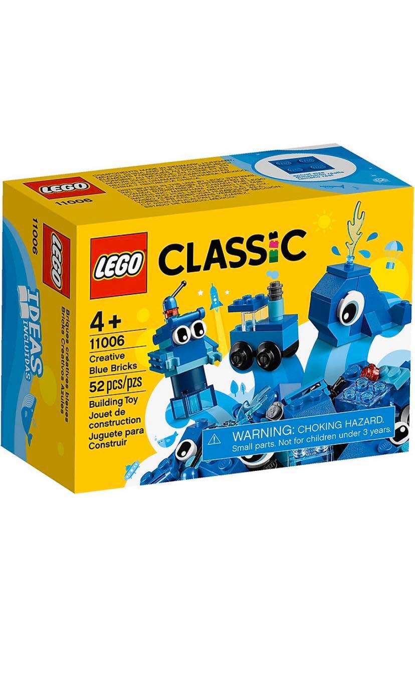 Hộp lắp ráp xanh dương Lego Classic 11006
