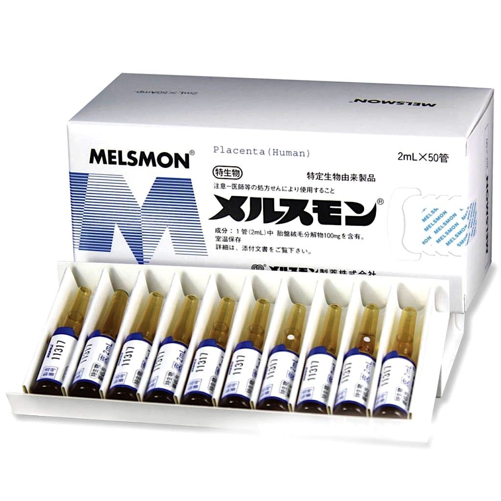 Tế Bào Gốc Nhau Thai Melsmon Placenta Nhật Bản hộp 50 ống