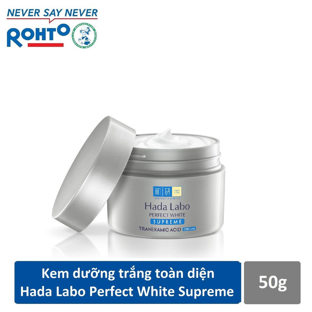 Kem dưỡng trắng toàn diện Hada Labo Perfect White Supreme Cream (50g)