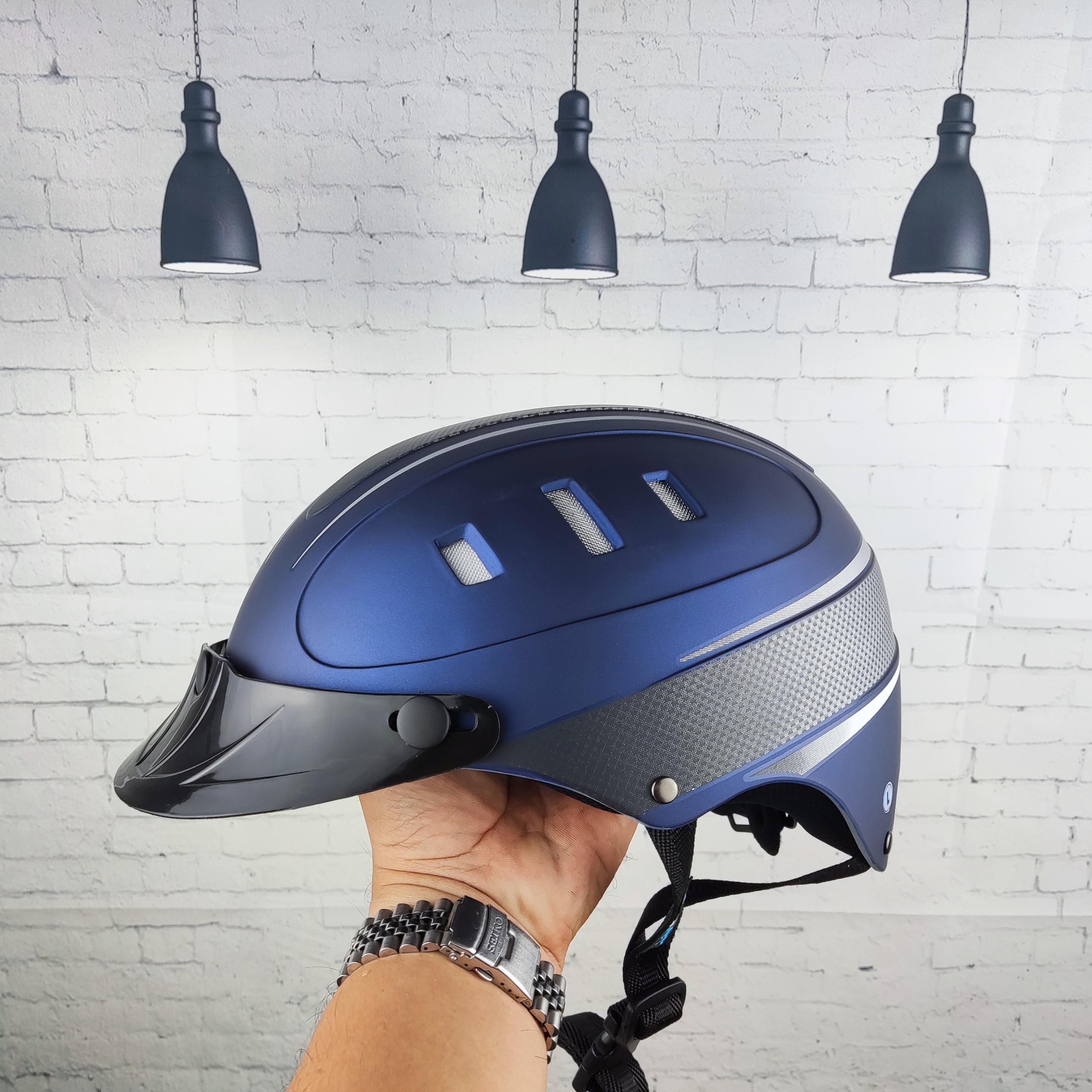 [Chính Hãng] Mũ Bảo Hiểm Protec Rosa Kiểu Nữa Đầu - Có Lỗ Thông Gió - Có Khóa Tăng Giảm