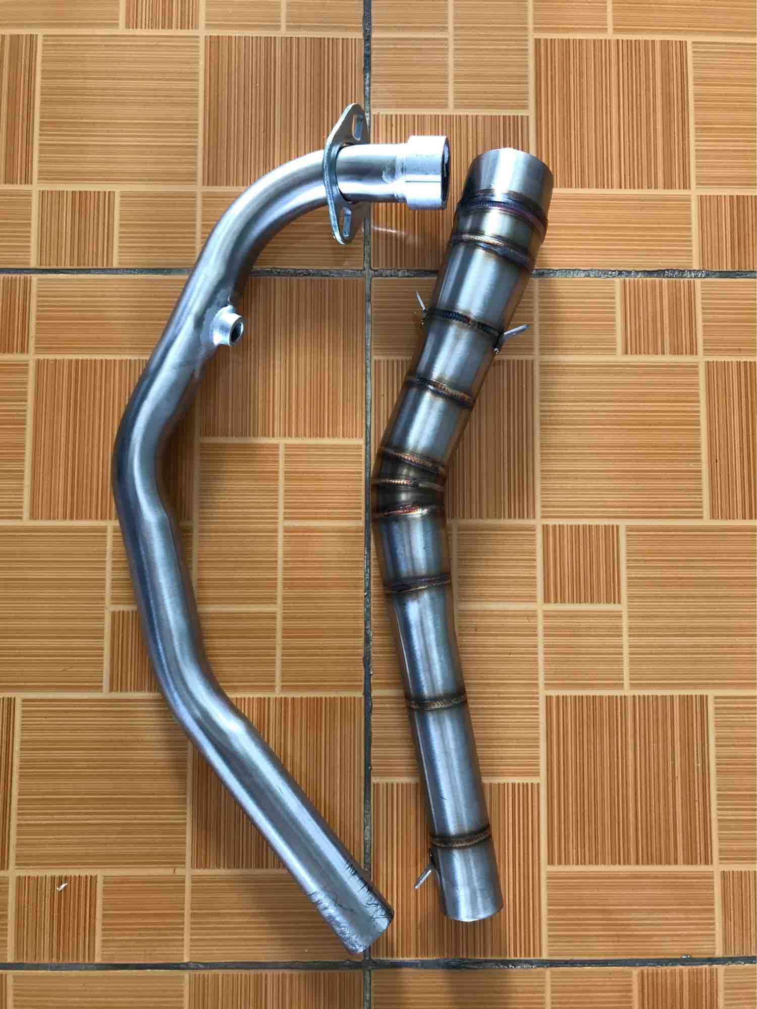 Cổ pô 2 khúc inox 304 đủ loại xe.. cổ 32 dành cho các lon pô xe nha Ae