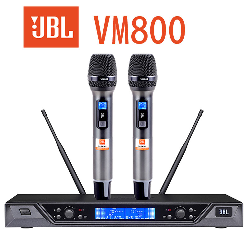 [ Siêu Phẩm Mới ] Micro Không Dây Jbl Vm800 (Phiên Bản Cao Cấp), Cảm Biến Gia Tốc + Tự Động Dò Tần Số Sạch, Chế Độ Tự Ngắt Sau 3s, Sóng Xa, Tiếng Sáng, Dày Và Trầm Ấm, Chuyên Dùng Cho Karaoke, Hát Với Nhau, Hội Trường, Kịch Nói.