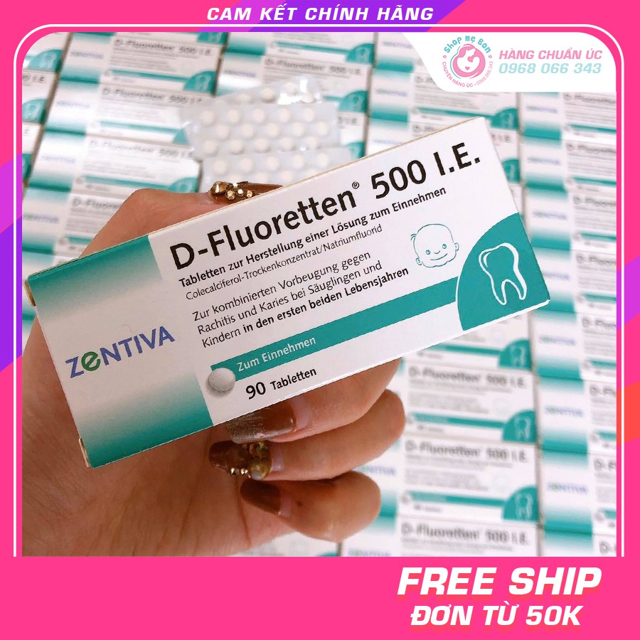 Vitamin d zentiva fluoretten 500 ie 90 viên - đức
