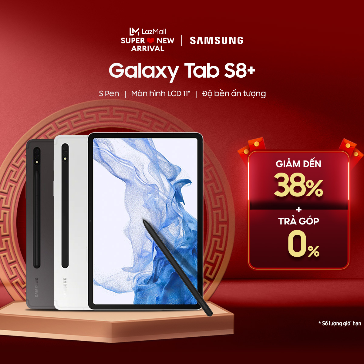 Máy tính bảng samsung galaxy tab s8+ 5g