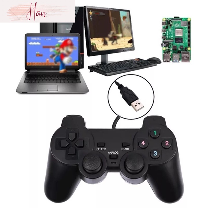 Phukienhanhan tay cầm chơi game gamepad đơn có rung model ew2008 hỗ trợ windows 10 kết nối qua cổng usb