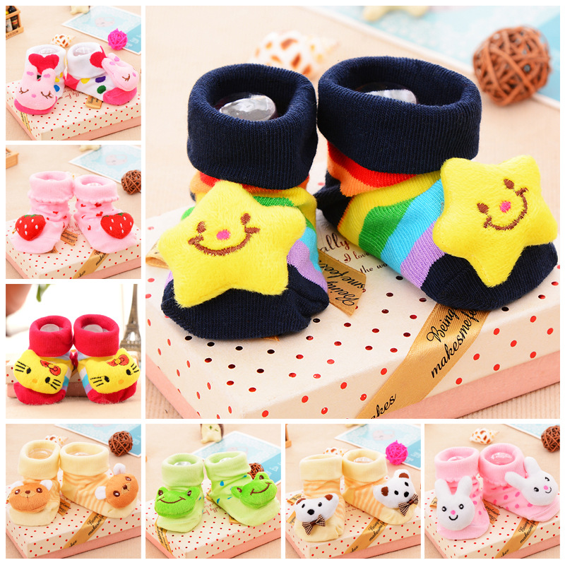 [HCM]Vớ cho bé sơ sinh [0-12 tháng] thiết kế 3D con vật hoạt hình xinh xắn ngộ nghĩnh cho bé trai bé gái