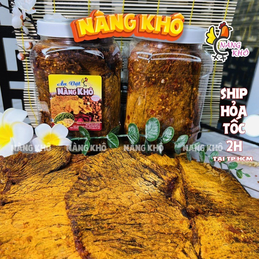 1 Kí Khô bò miếng vị Tứ Xuyên ( Thơm ngon - đậm vị ) | Đồ ăn vặt Nàng Khô