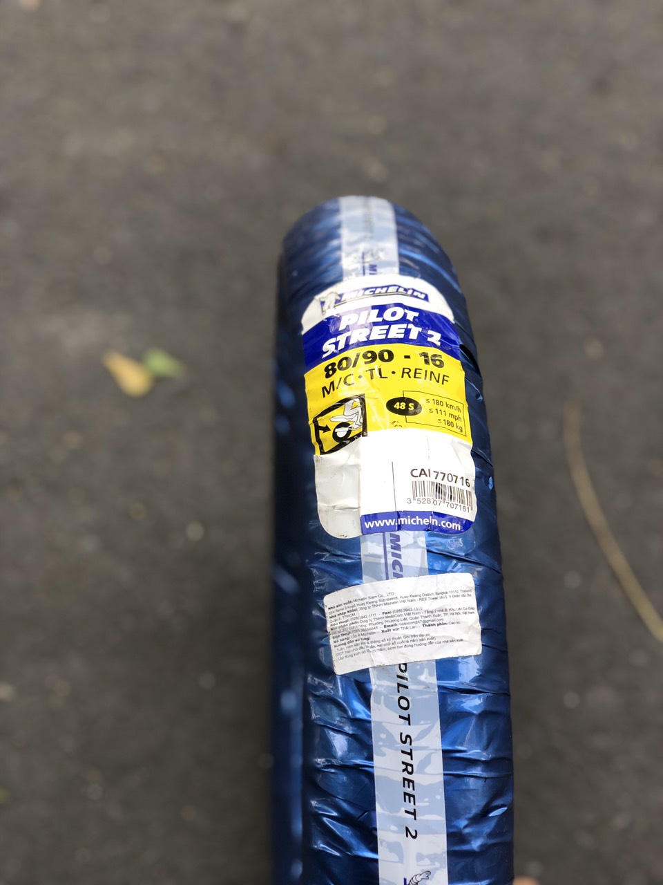 Vỏ michelin pilot street 2 size 80/90-16