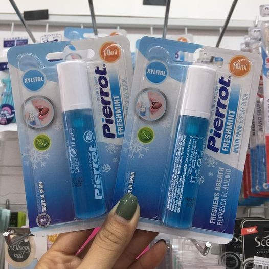 Nước xịt thơm miệng, diệt khuẩn pierrot mouth spray