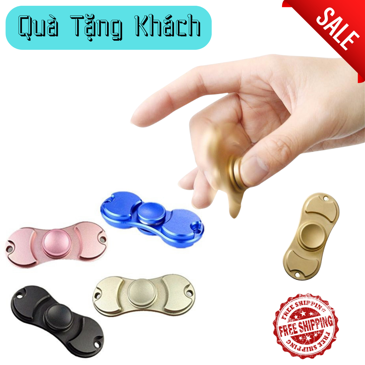 Trò chơi con quay giảm áp lực fidget spinner, Con Quay 2 Cánh