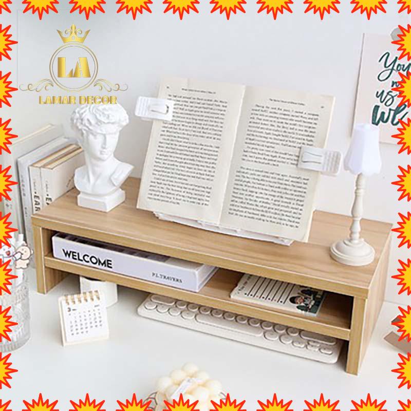Kệ máy tính, kệ để laptop lamar decor đa năng dc18