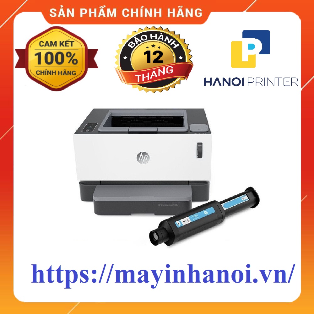 Máy in HP Neverstop Laser 1000W (4RY23A) chính hãng bảo hành 12 tháng, tặng thêm hộp mực bơm 103A