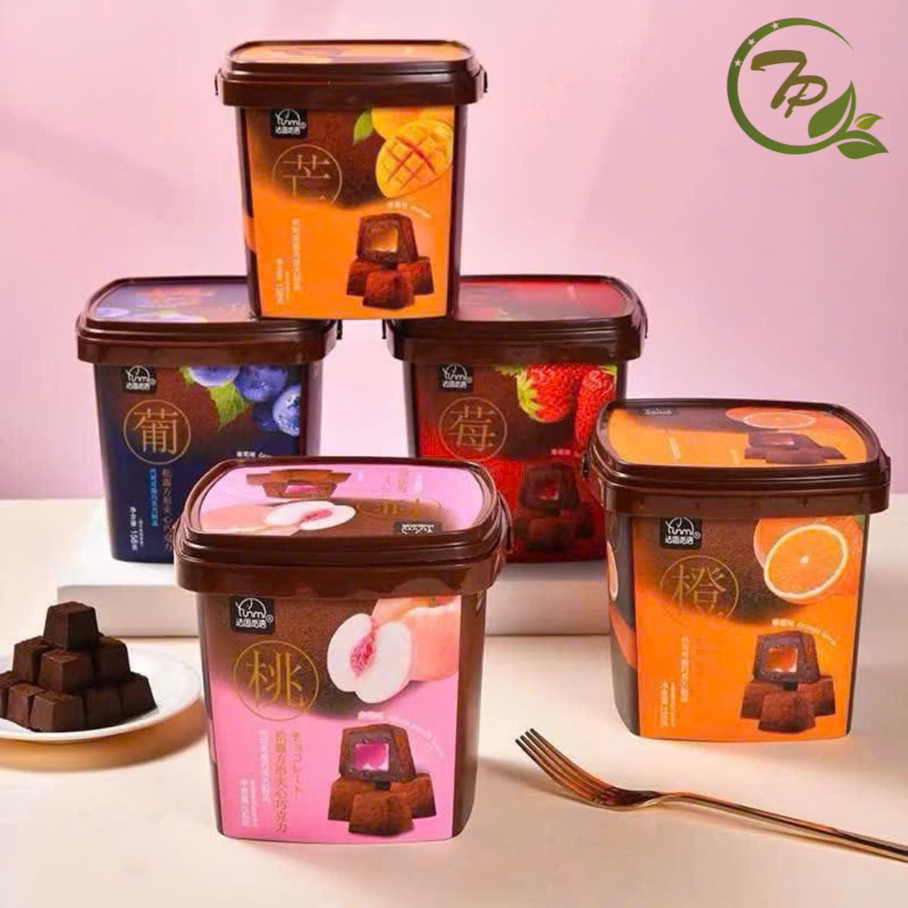 Socola nhân kẹo dẻo xô 158g