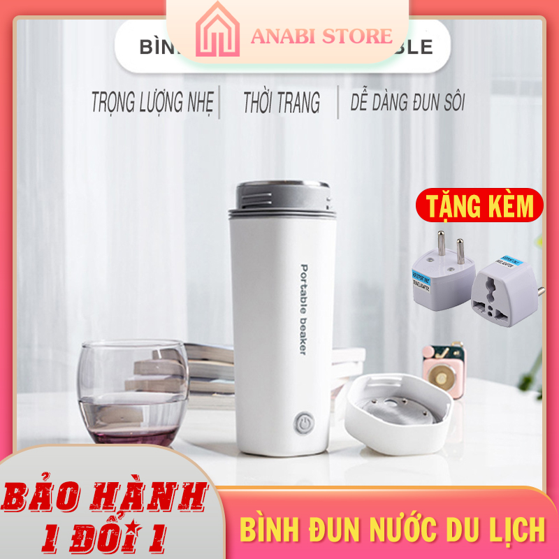 Bình Đun Nước Du Lịch HP300 Anabi Dung Tích 450ml - Đun Nước Siêu Tốc, Nhỏ Gọn, Tiện Lợi, Thời Trang, An Toàn, Tiện Dụng - Cốc Đun Nước