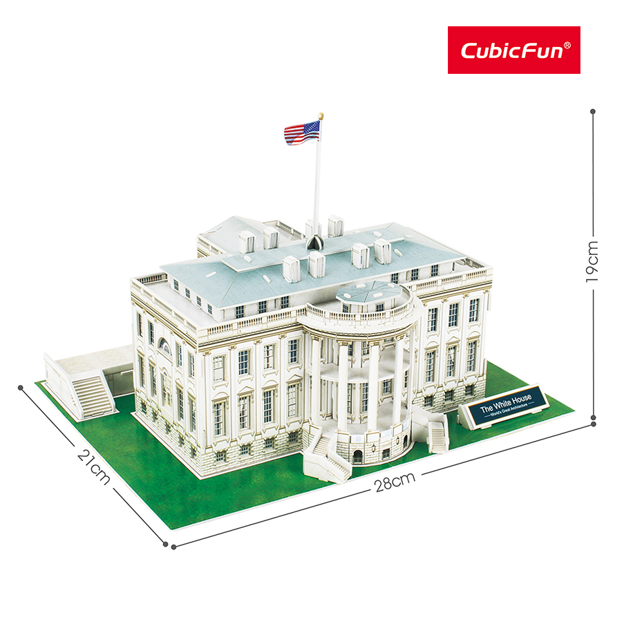 Đồ Chơi CUBIC FUN Đồ Chơi Trẻ Em Xếp Hình 3D Nhà Trắng C060H