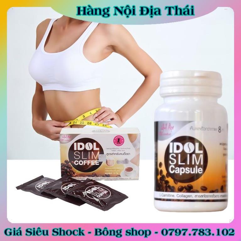 Cà phê giảm cân idol slim coffee thái lan dạng gói/ viên - hàng thái giá sỉ ..