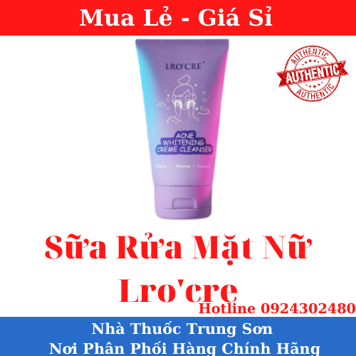Sữa rửa mặt nữ lrocre mâu mới 2020- ts02