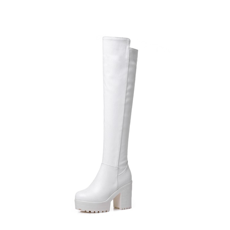 33-43 Giày Cao Cổ Nữ Cỡ Lớn Âu Mỹ Thu Đông W155