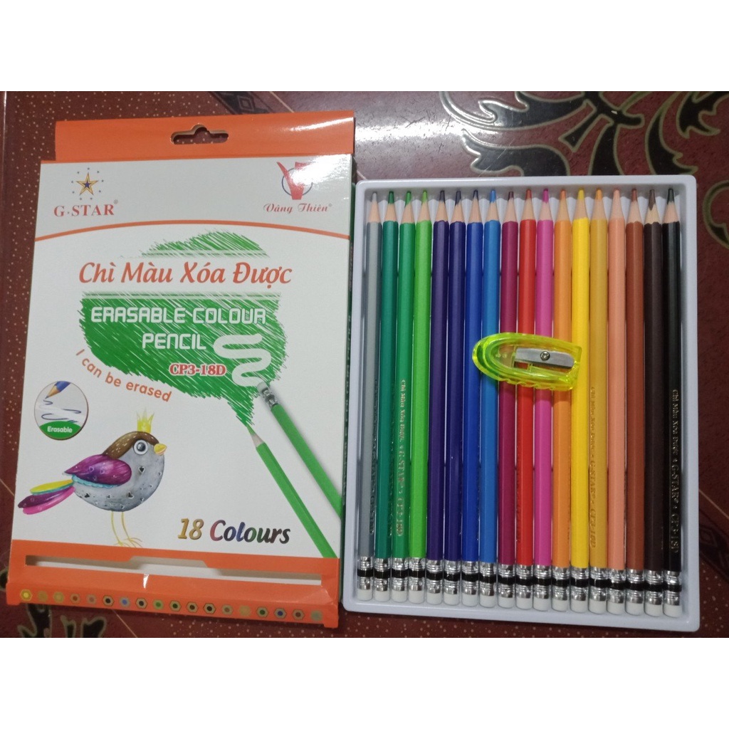 Chì màu xoá được 12/18