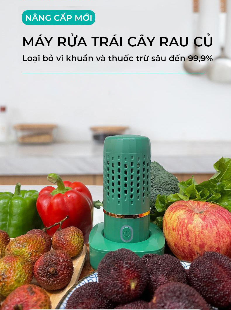 Máy rửa rau củ quả, máy khử trùng, tiệt trùng hoa quả, thực phẩm tự động bằng công nghệ điện phân nước