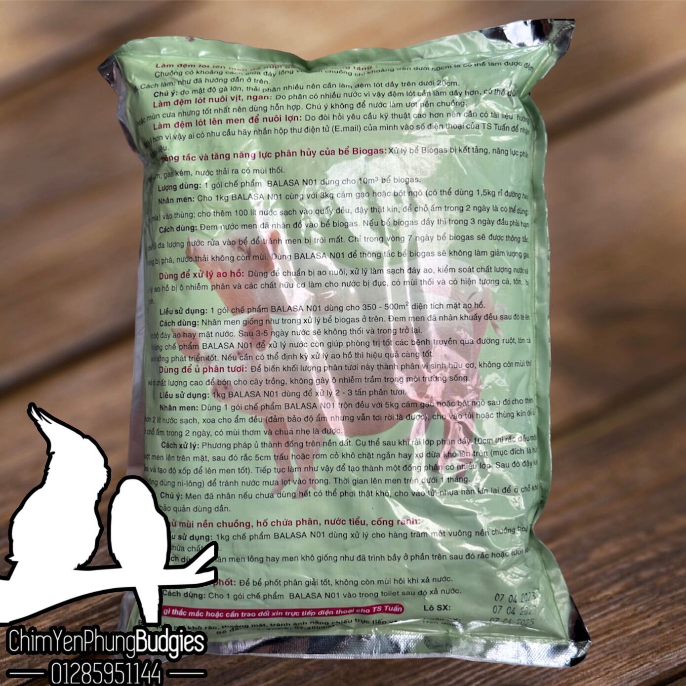 Men Chế Phẩm Sinh Học Đặc Biệt - Đệm lót sinh thái Balasa N01