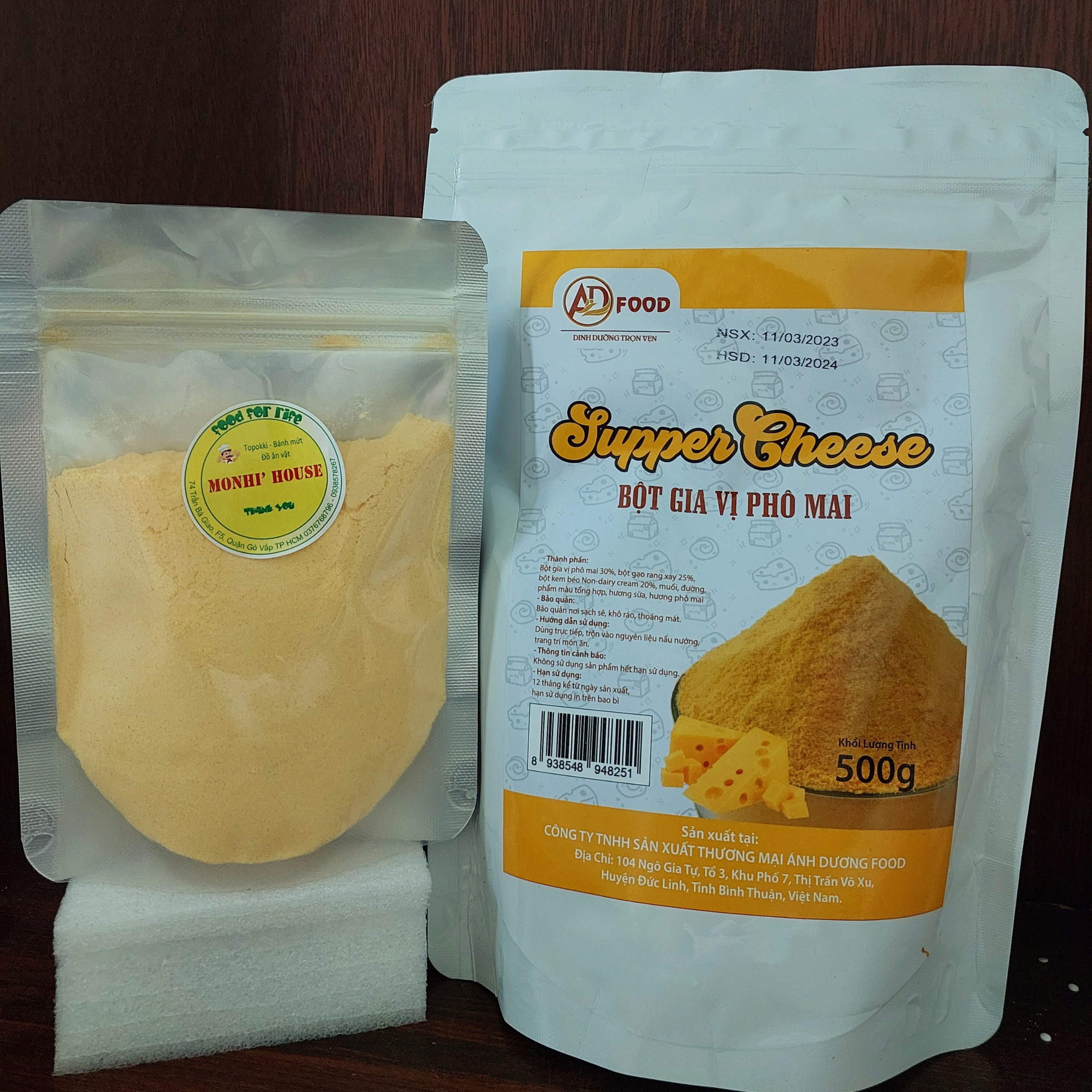 200g bột phô mai supper cheese ngon_màu vàng cam, đậm đà_doanvatgiasi