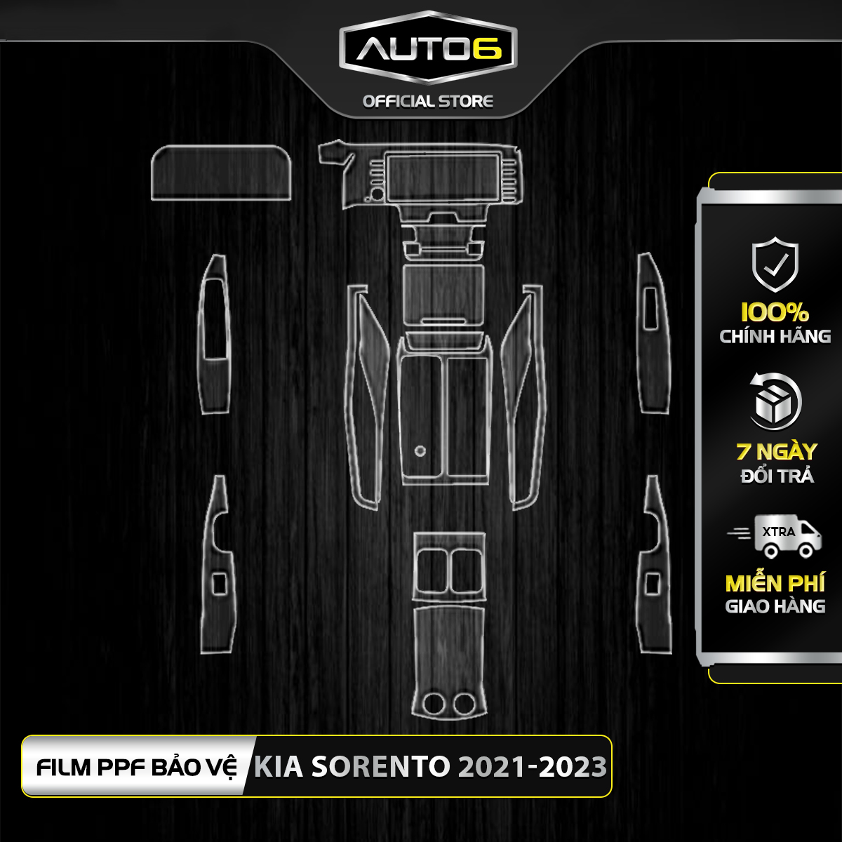 KIA SORENTO 2021-2023: Phim PPF dán FULL Bộ - AUTO6Made in Việt Nam chống xước, che phủ các vết xước cũ hiệu quả...