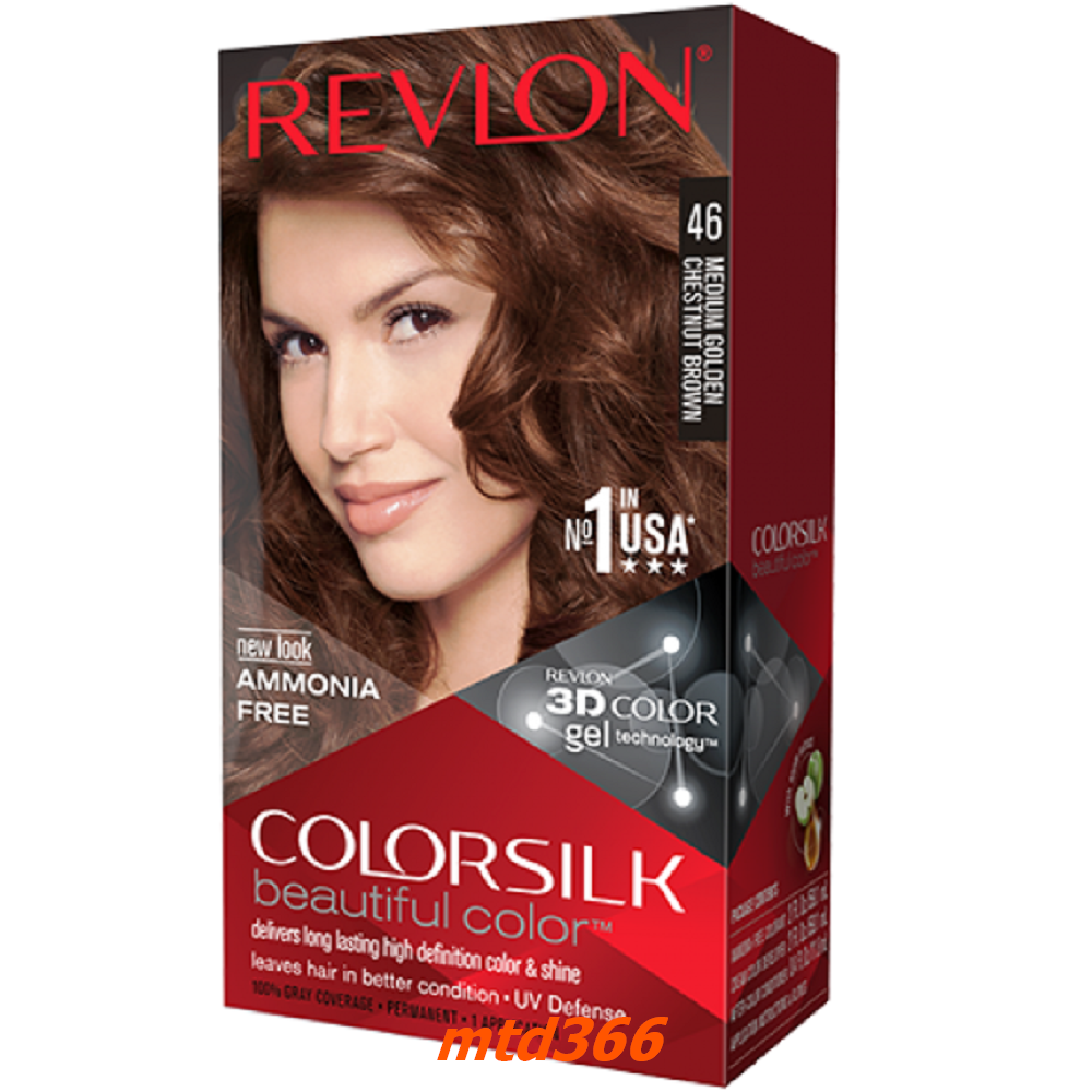 Thuốc nhuộm tóc số 46 nâu hạt dẻ revlon colorsilk