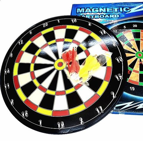 [HCM]Bảng Phóng Phi Tiêu Nam Châm An Toàn Cho Người Chơi - Bảng Phi Tiêu 2 Mặt Tặng 6 Mũi Tên